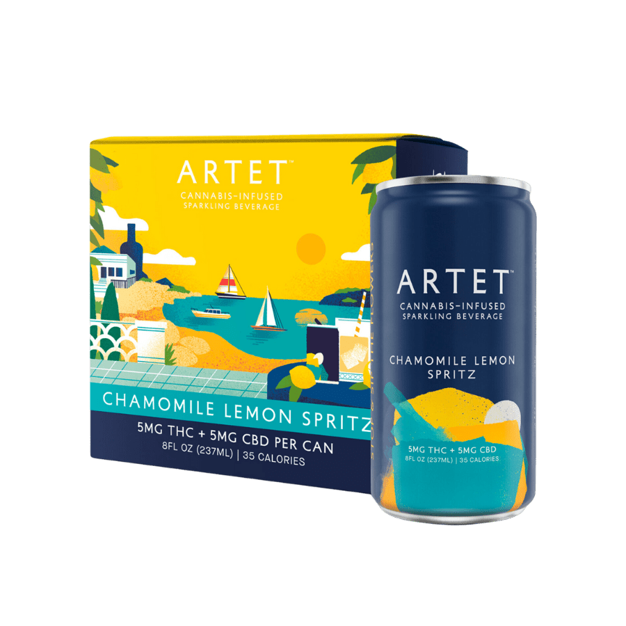 Artet Seltzer/Spritzer THC Infused Beverage - Coastal Hemp Co
