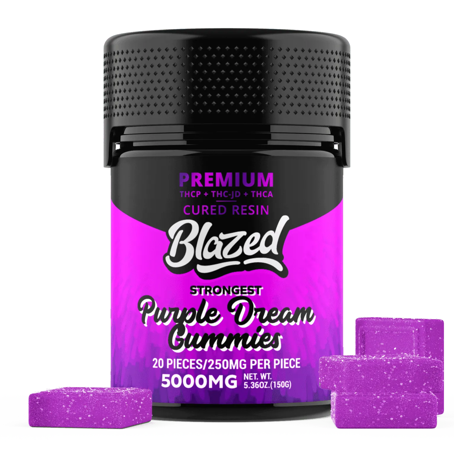 THCA + Delta 9P 5000 MG Gummies - Blazed - Coastal Hemp Co