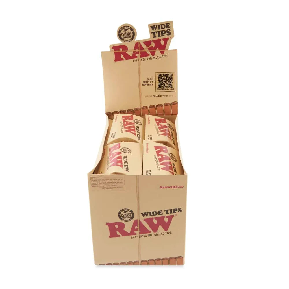 Raw Pre-Rolled Tips - 20ct RAW Coastal Hemp Co