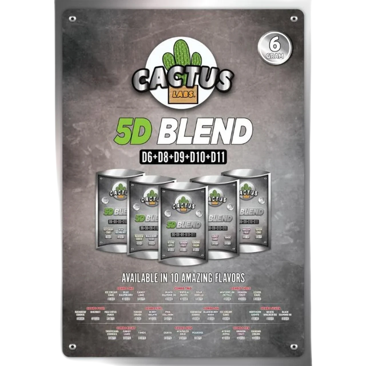 Cactus Labs Six Shooter 5D Blend - Black Diamond - Coastal Hemp Co
