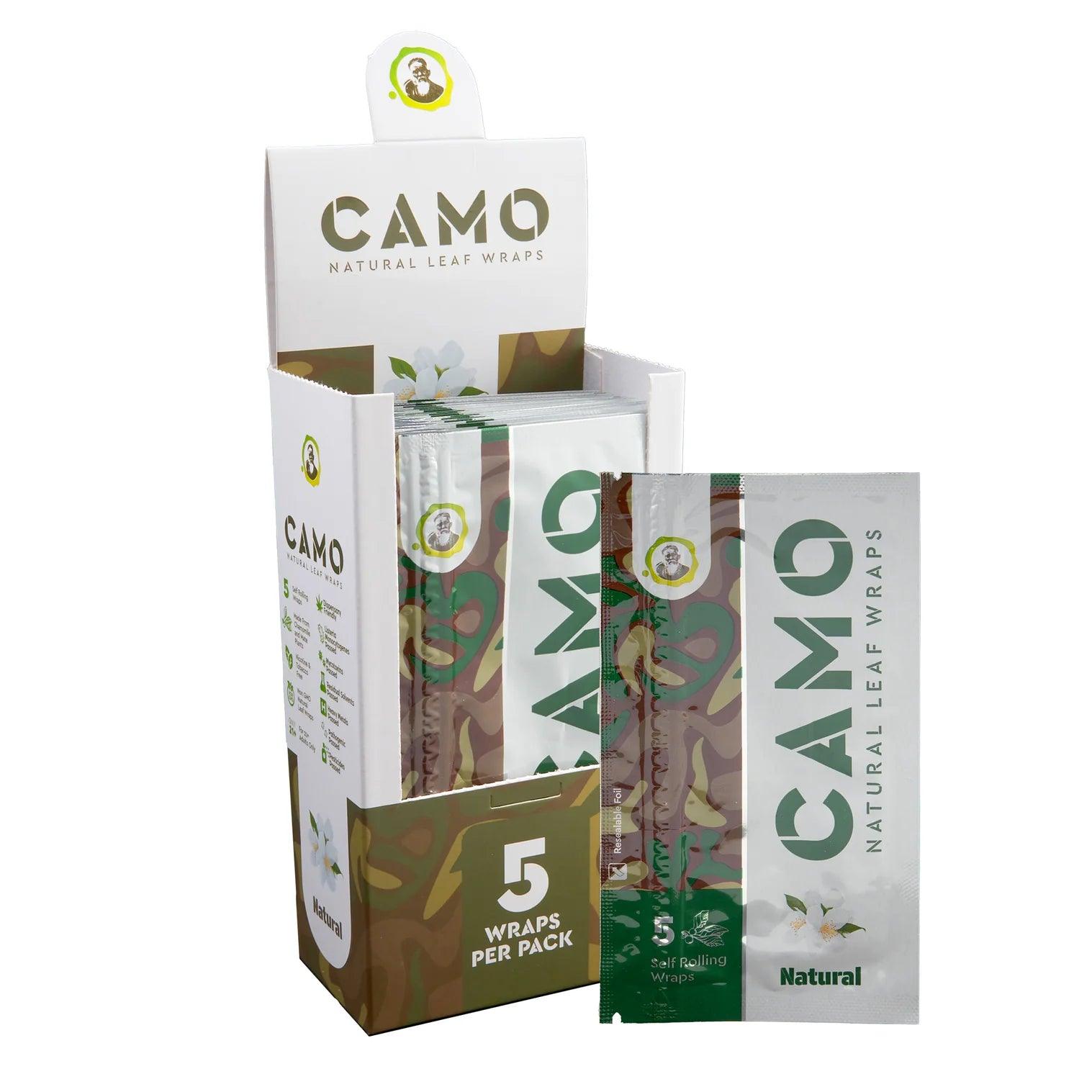 Camo Natural - Camo Natural Leaf Wraps 5pk - Shop Coastal Hemp Co