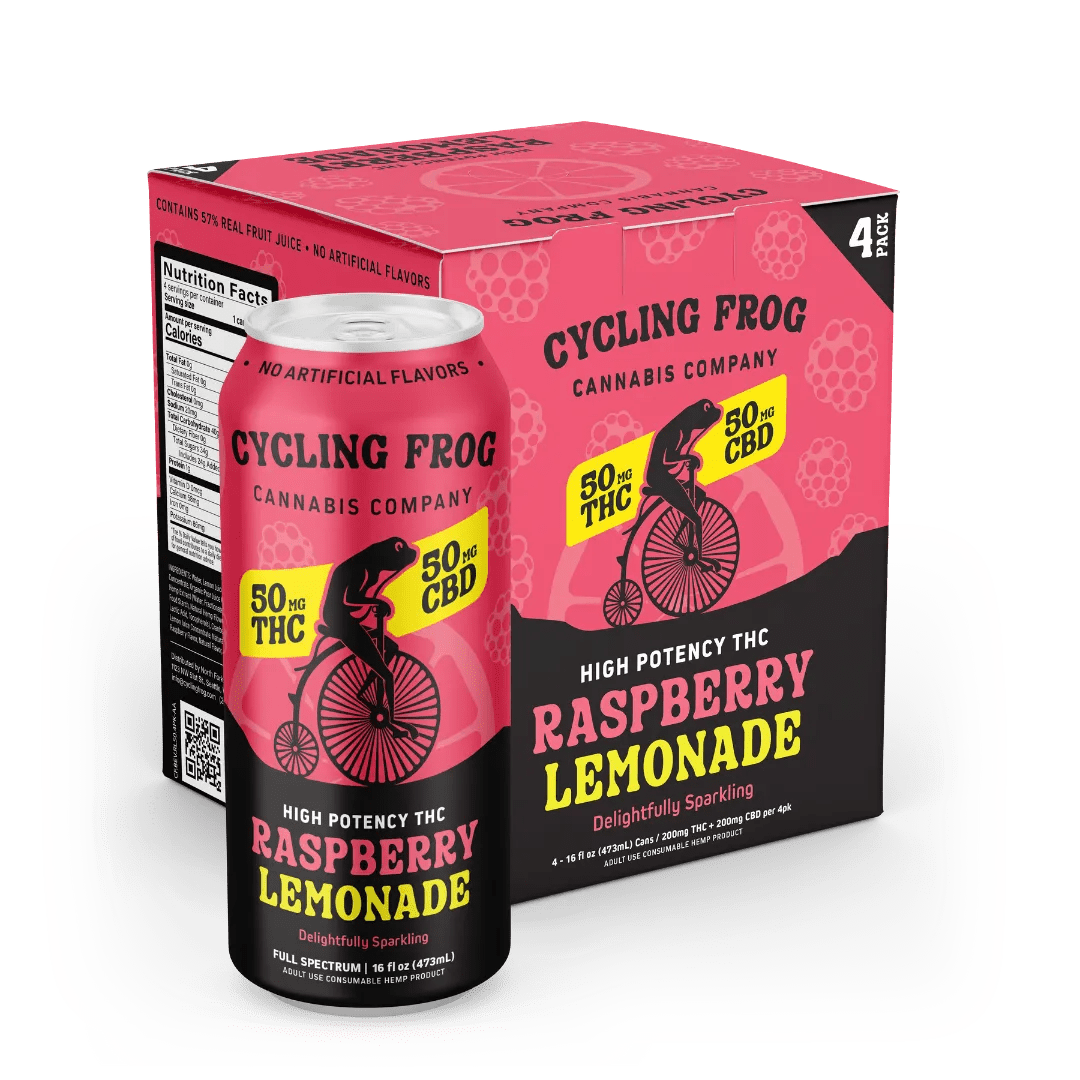 Cycling Frog Lemonade THC 50mg cycling frog Coastal Hemp Co