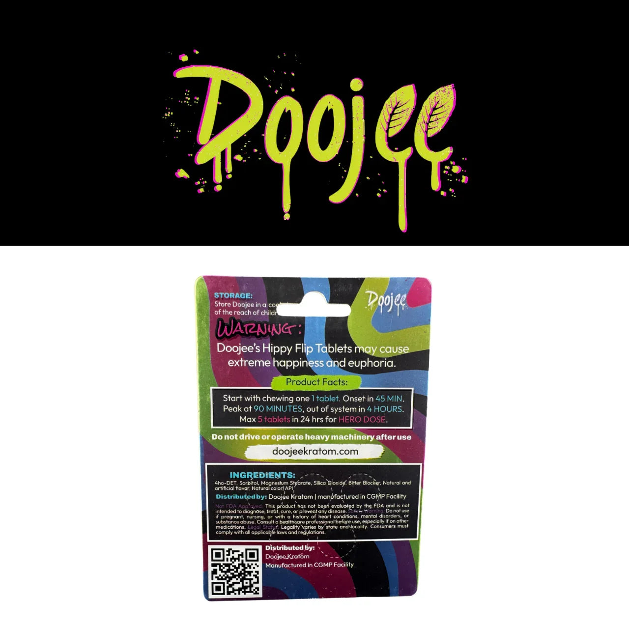 Hippy Flip Trippy Mushroom Tabs Doojee Coastal Hemp Co