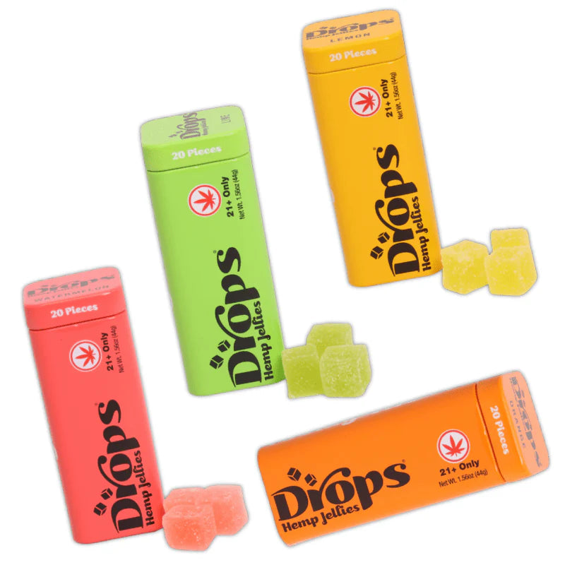 Drops Live Rosin THC Gummies 100mg Drops Candies Coastal Hemp Co