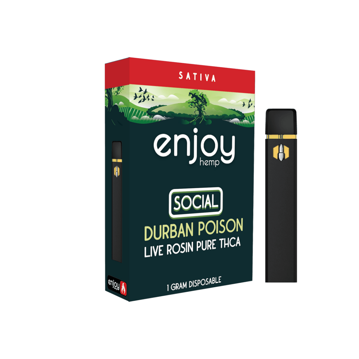 Enjoy Hemp - Enjoy Pure THCA 1G Disposable - Shop Coastal Hemp Co