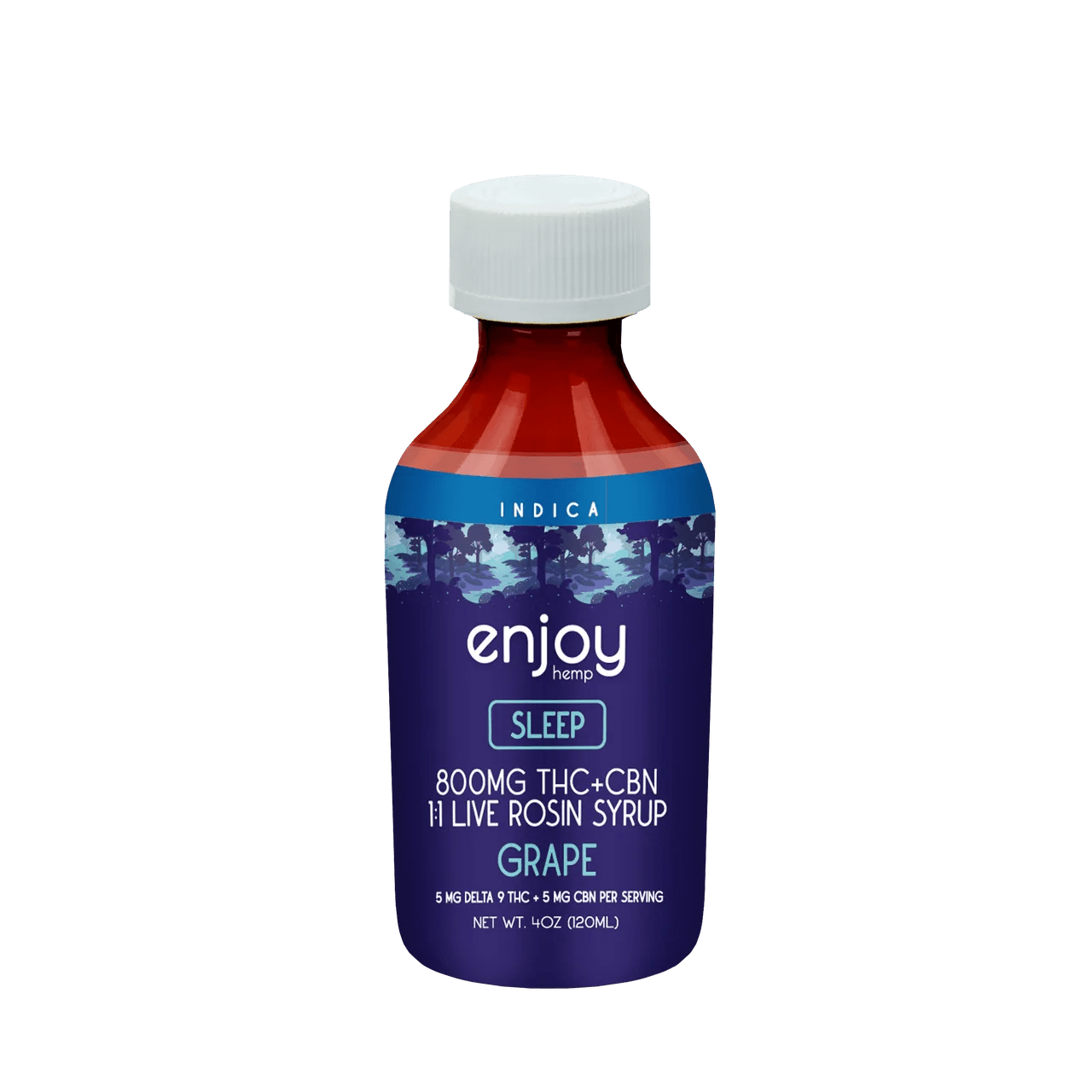 Enjoy SLEEP Syrup Delta 9 plus CBN 800 mg - Coastal Hemp Co