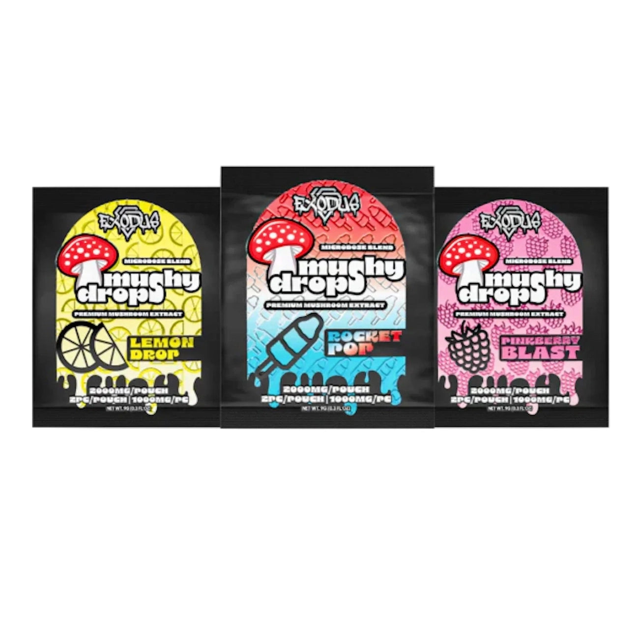 Exodus Mushy Drops Mushroom Gummies Exodus Labs Coastal Hemp Co