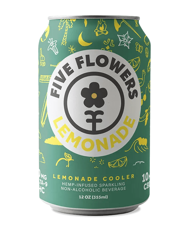 Five Flowers Delta 9 Seltzers 10mg NEW Five Flowers Coastal Hemp Co