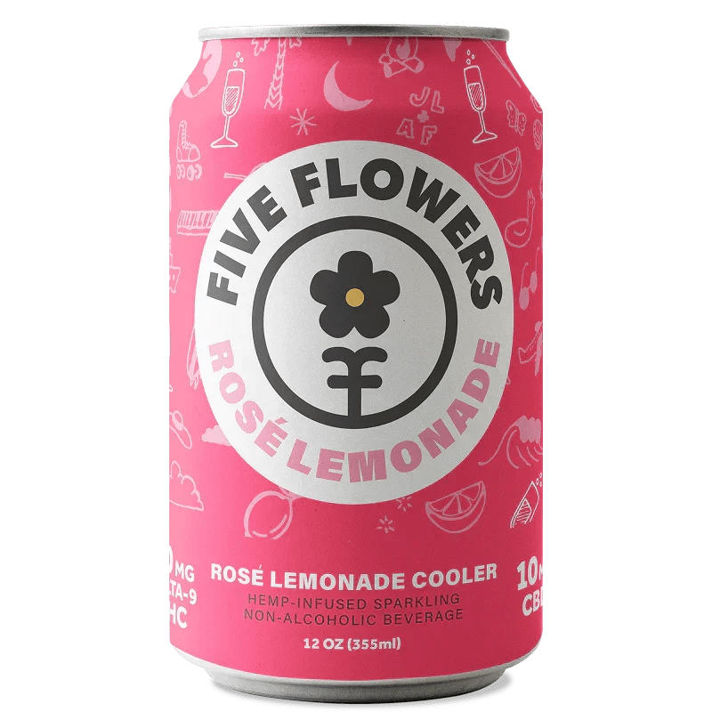 Five Flowers Delta 9 Seltzers 10mg NEW Five Flowers Coastal Hemp Co