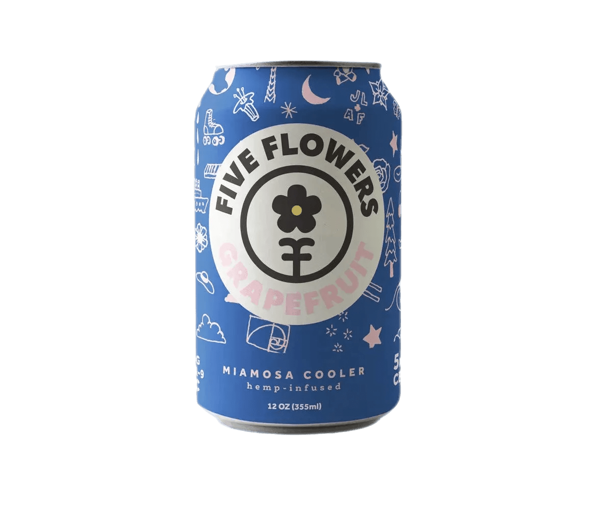 Five Flowers Delta 9 Seltzers 5 mg Hemp-Derived Cooler - Coastal Hemp Co