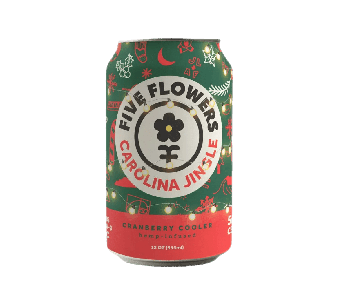 Five Flowers Delta 9 Seltzers 5 mg Hemp-Derived Cooler - Coastal Hemp Co