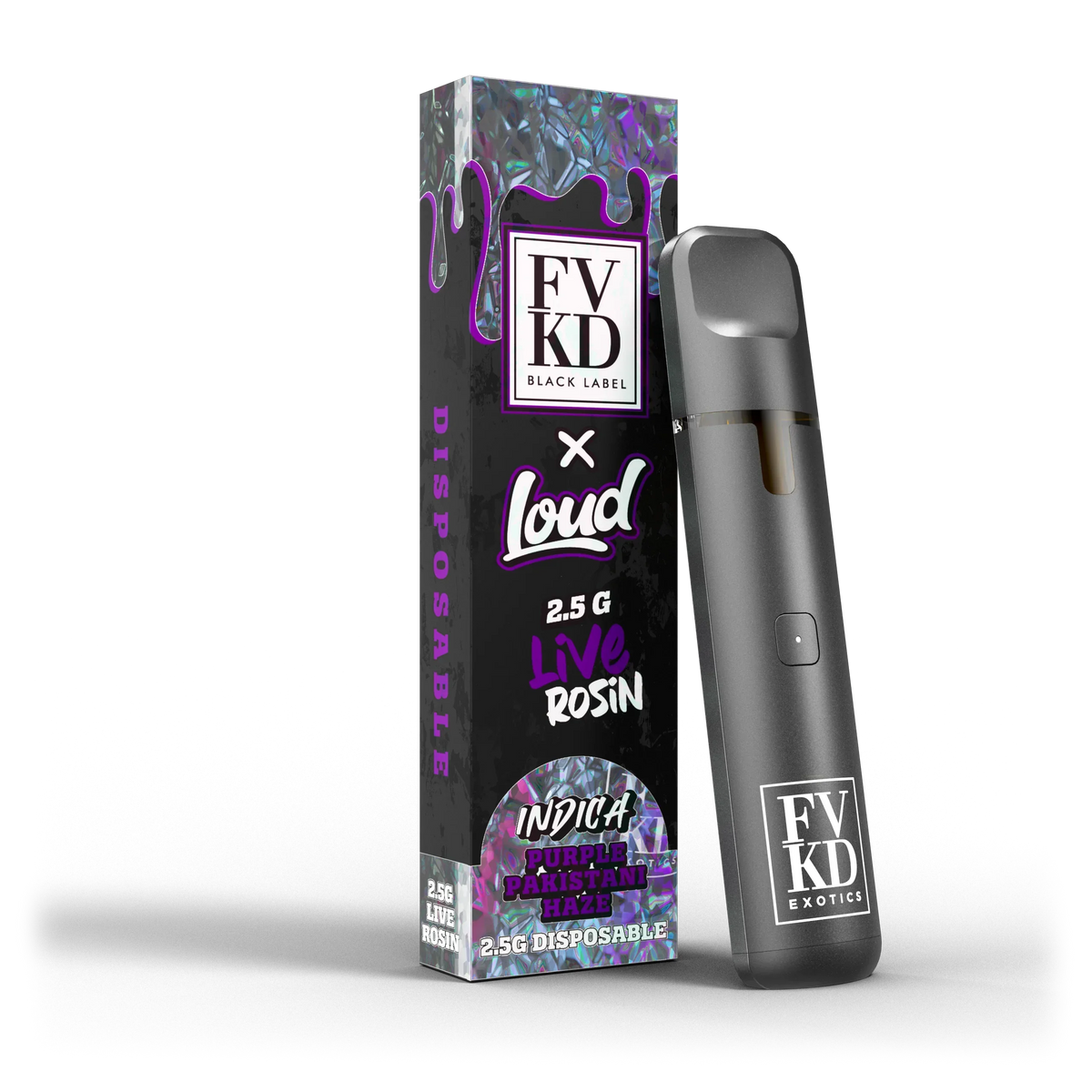 FVKD X Loud Black Label Live Rosin Disposable 2.5G
