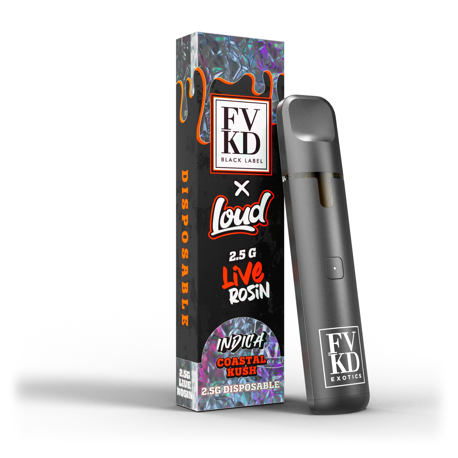 FVKD X Loud Black Label Live Rosin Disposable 2.5G FVKD X Loud Black Label Live Rosin Disposable 2.5G