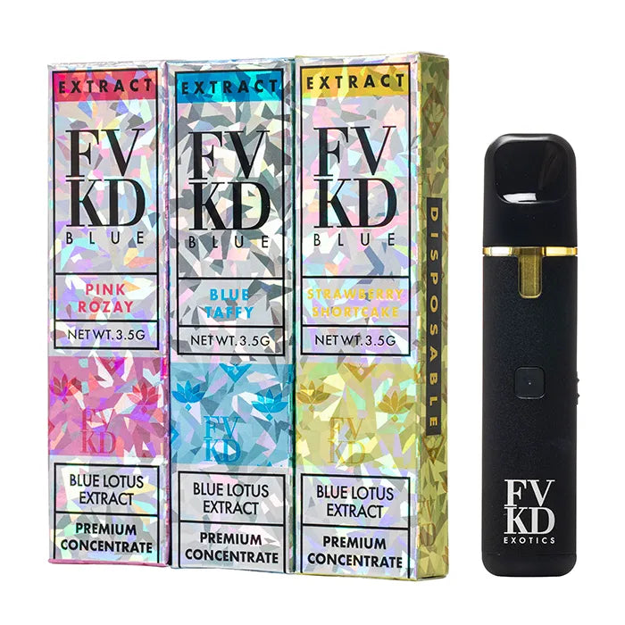 best blue lotus vape FVKD Disposable 3.5G Salt Miami Mint Tobacco Design_Americana Select Flavor ::Blue Energy