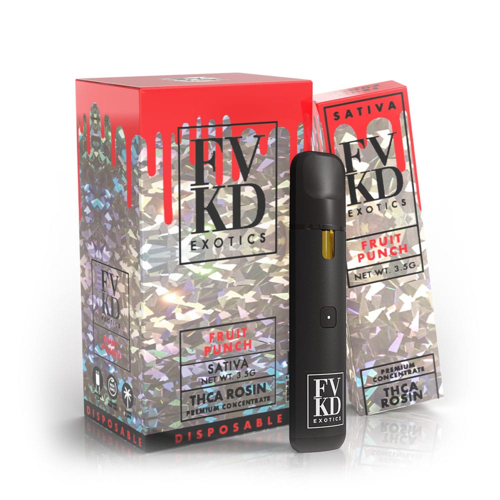 FVKD Exotics THCA Rosin Disposable 3.5G | Display 6-Pk Get FVKD Coastal Hemp Co
