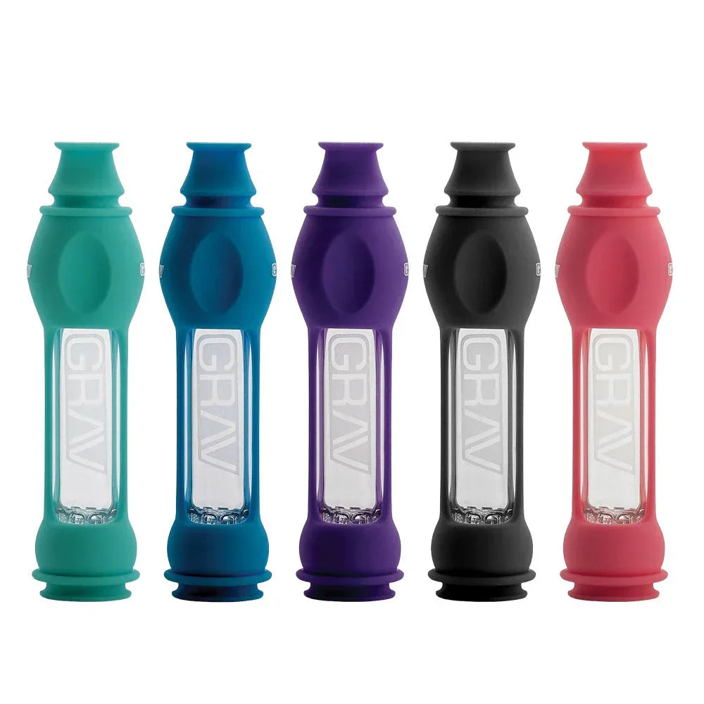 GRAV Silicone & Glass Octo-Taster Pipe Grav Coastal Hemp Co