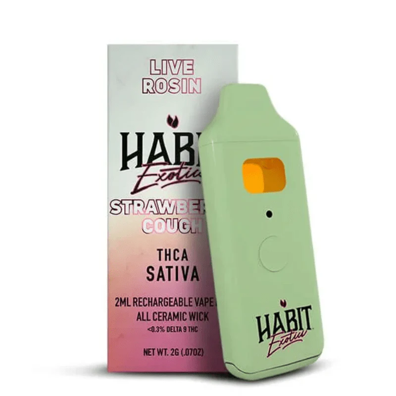 Habit THCA Exotics Live Rosin Disposable | 2G Habit THCA Exotics Live Rosin Disposable | 2G