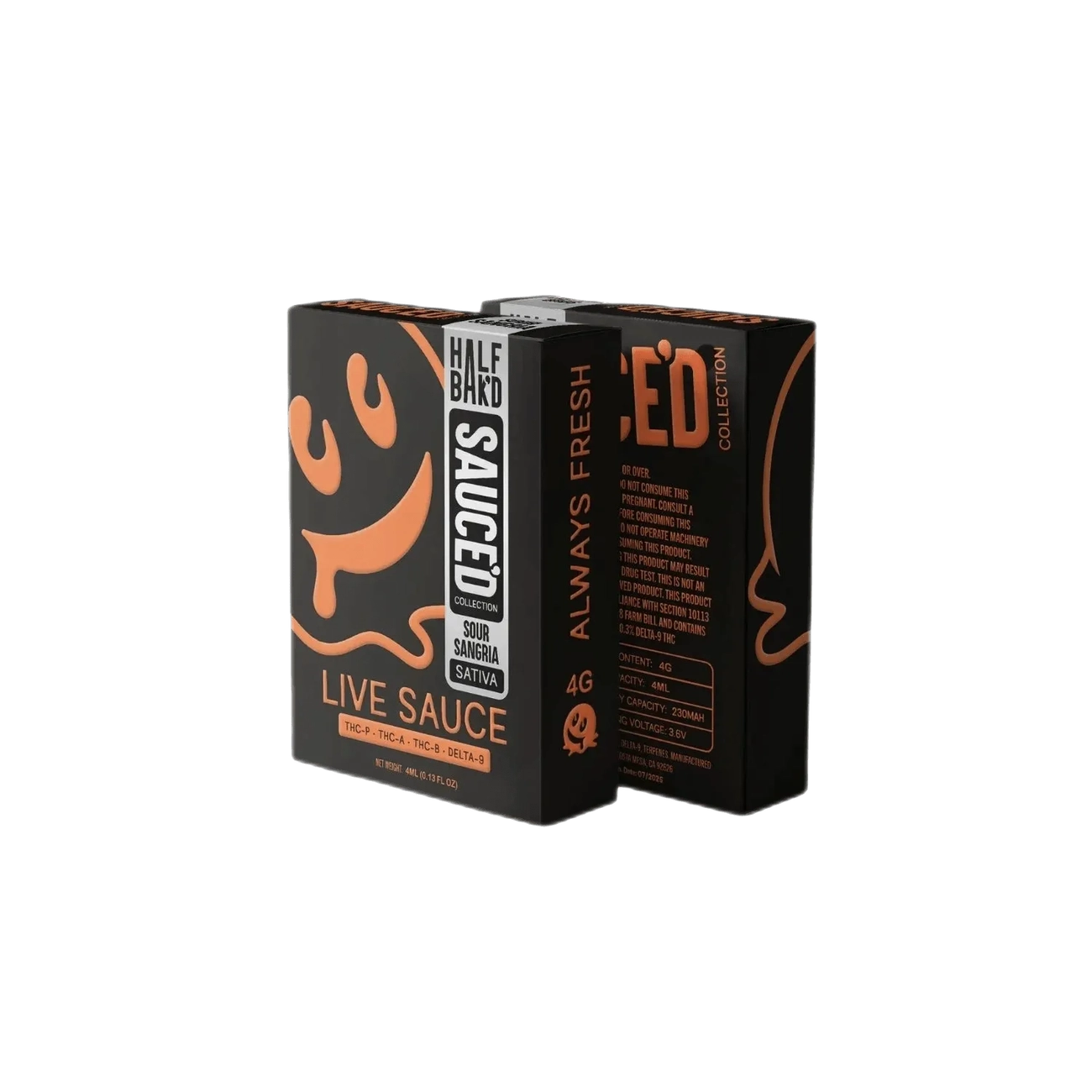 HALF BAK'D - Sauce'd Disposable 4G - Coastal Hemp Co