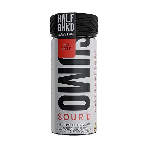 Half Bak'd SUMO D9 SOUR'D Gummies 10,000mg | 25ct Half Bak'd Coastal Hemp Co