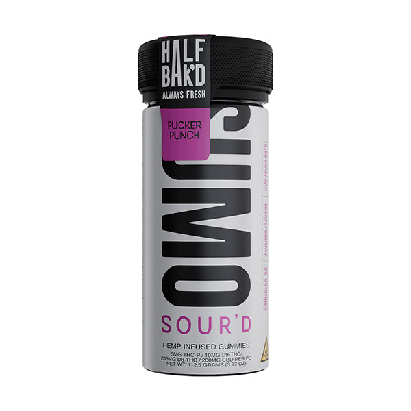 Half Bak'd SUMO D9 SOUR'D Gummies 10,000mg | 25ct Half Bak'd Coastal Hemp Co