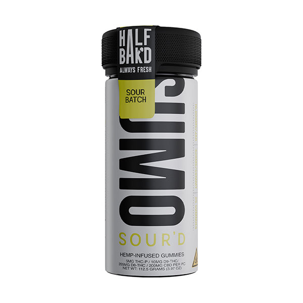 Half Bak'd SUMO D9 SOUR'D Gummies 10,000mg | 25ct Half Bak'd Coastal Hemp Co