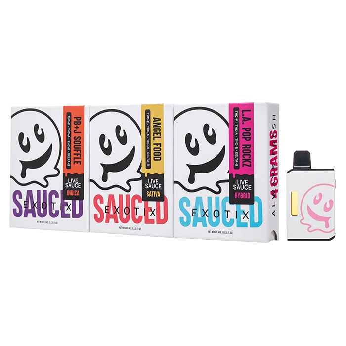 Half Bak'd Sauced Exotic THCP Disposable 4G Half Bak'd Coastal Hemp Co