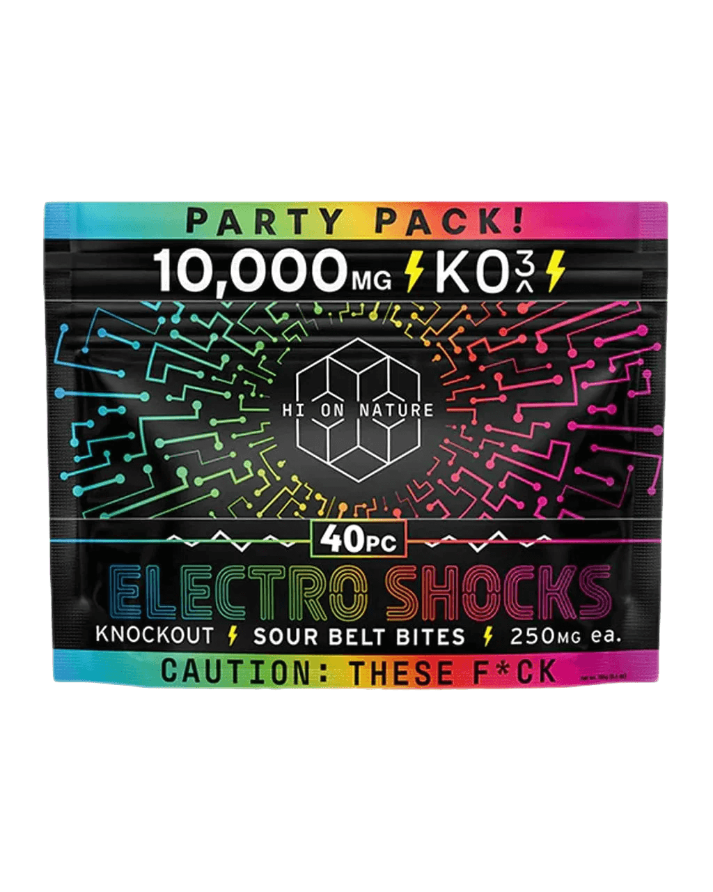 Hi on Nature - Edible Electro Shocks K03 10,000MG Party Pack - Coastal Hemp Co