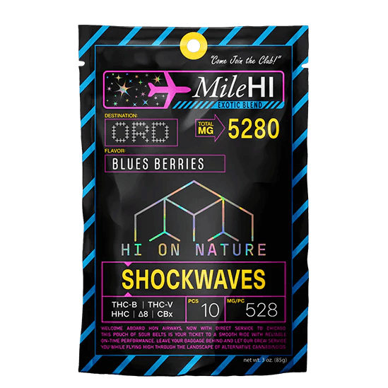 HON - Hi On Nature Mile High Blend Shockwaves 5280mg - Shop Coastal Hemp Co