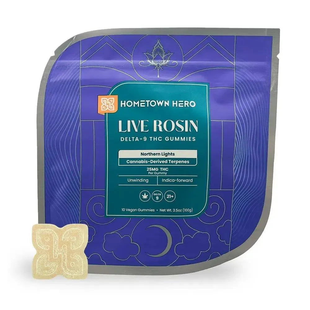 Hometown Hero Live Rosin Delta 9 Gummies