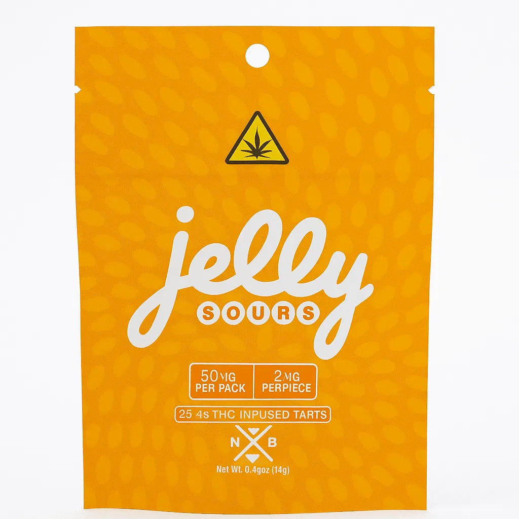 Jelly Sours THC Edibles 50mg Jelly Coastal Hemp Co