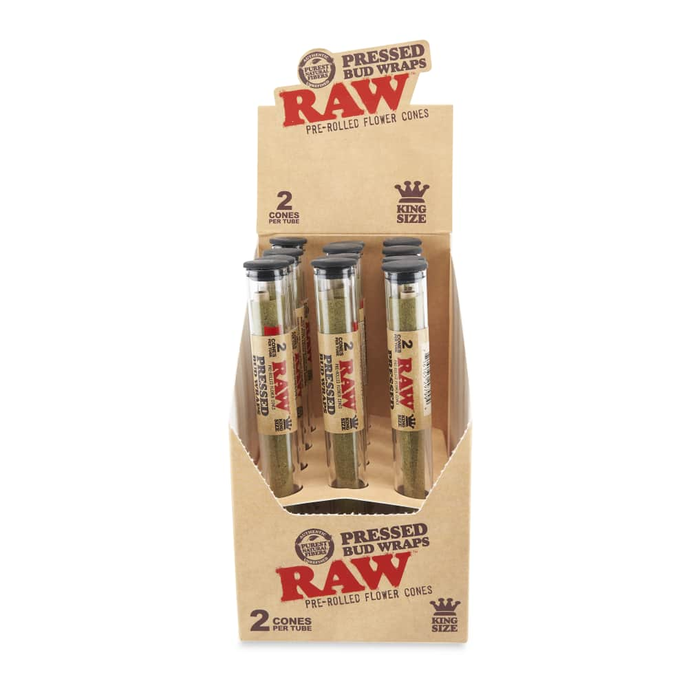 Raw Pressed Bud Cones  – King Size 2pk Tube