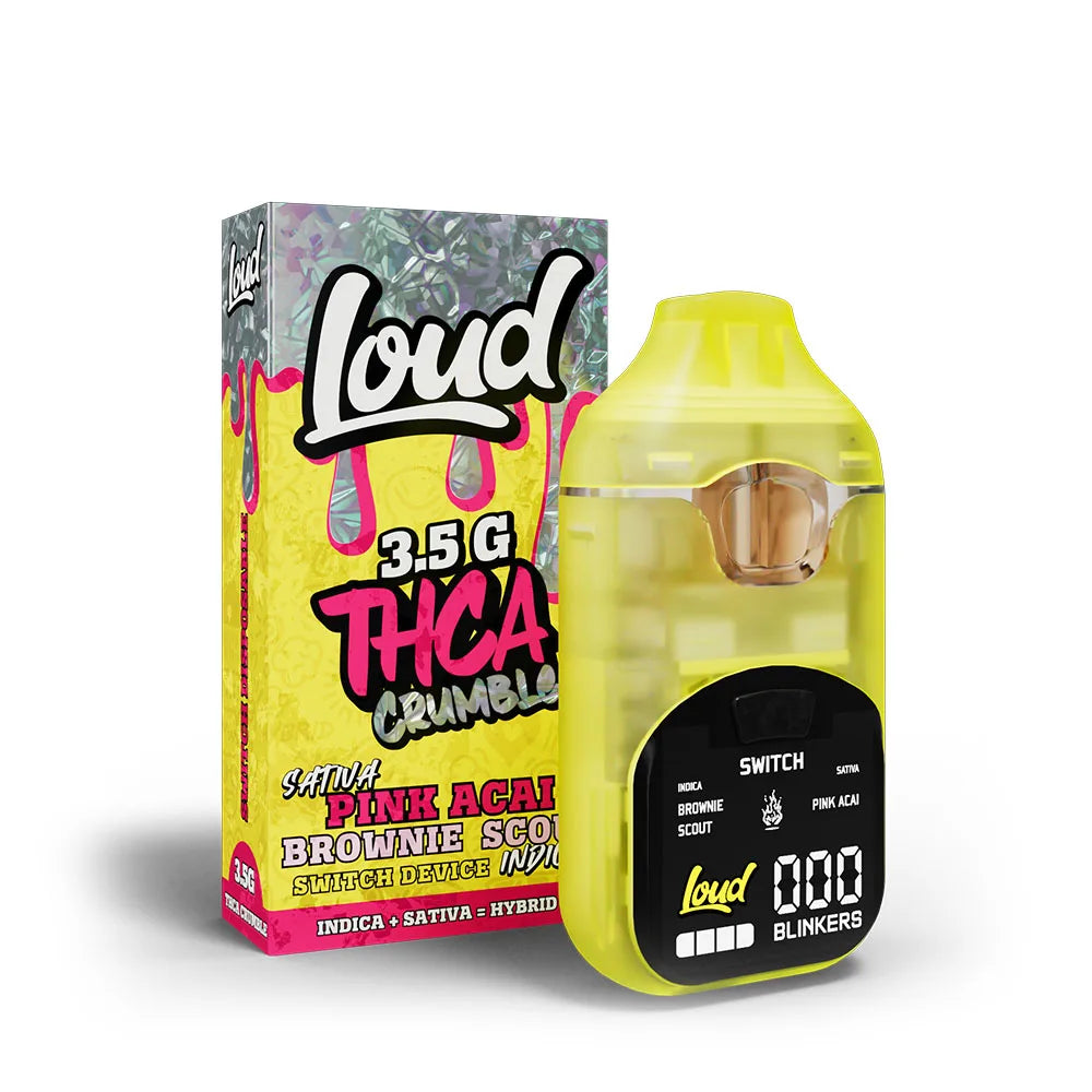LOUD THCA CRUMBLE Disposable 3.5g FVKD Exotics Coastal Hemp Co