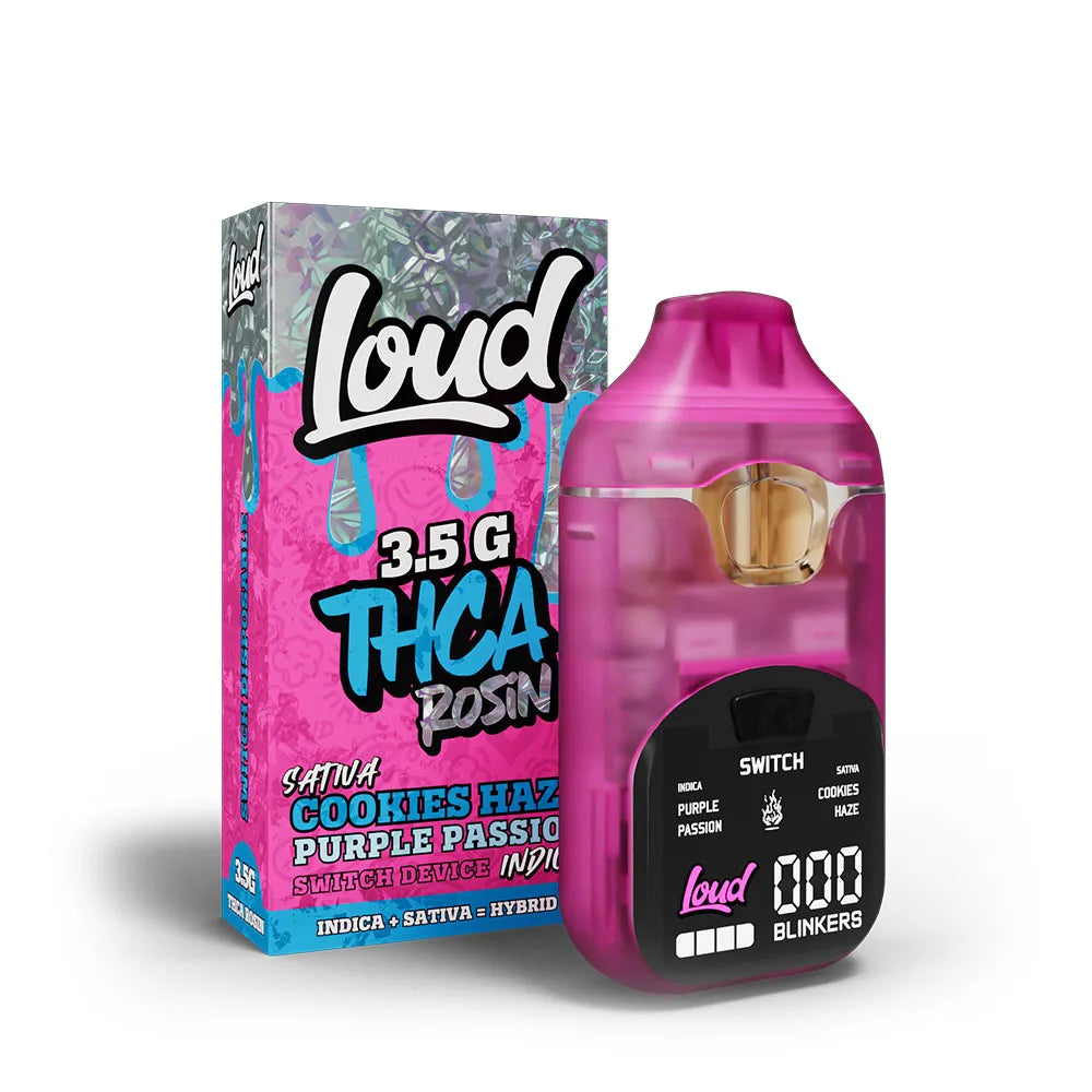 LOUD THCA Rosin Disposable 3.5g FVKD Exotics Coastal Hemp Co