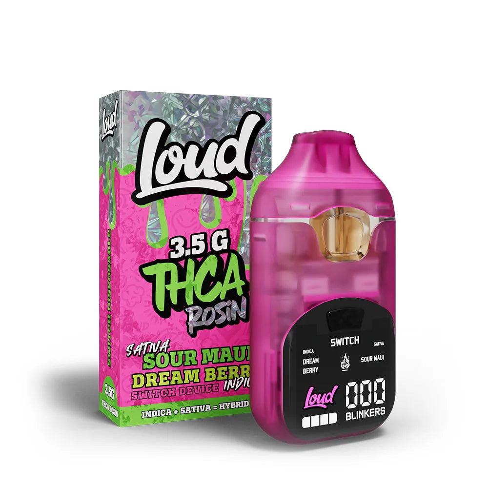 LOUD THCA Rosin Disposable 3.5g FVKD Exotics Coastal Hemp Co
