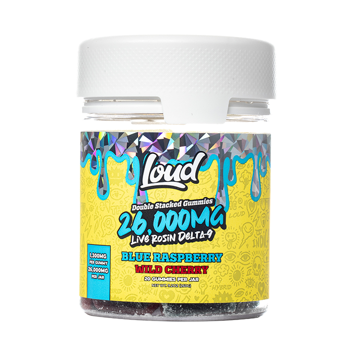 LOUD Double Stacked Gummies Live Rosin 26000mg - Coastal Hemp Co