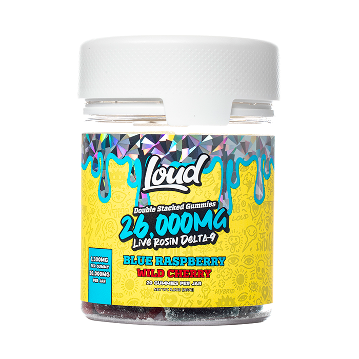 LOUD Double Stacked Gummies Live Rosin 26000mg - Coastal Hemp Co