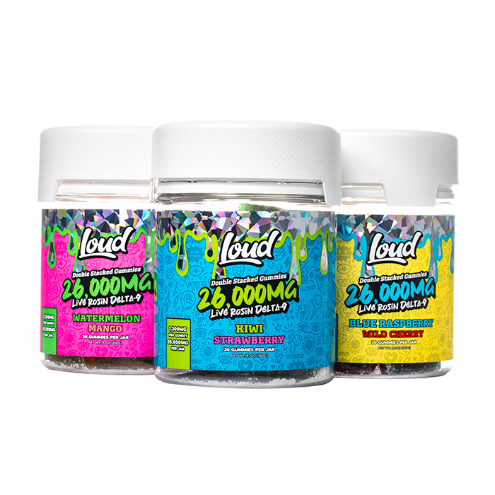 LOUD Double Stacked Gummies Live Rosin 26000mg - Coastal Hemp Co