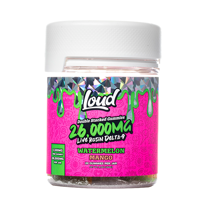 LOUD Double Stacked Gummies Live Rosin 26000mg - Coastal Hemp Co