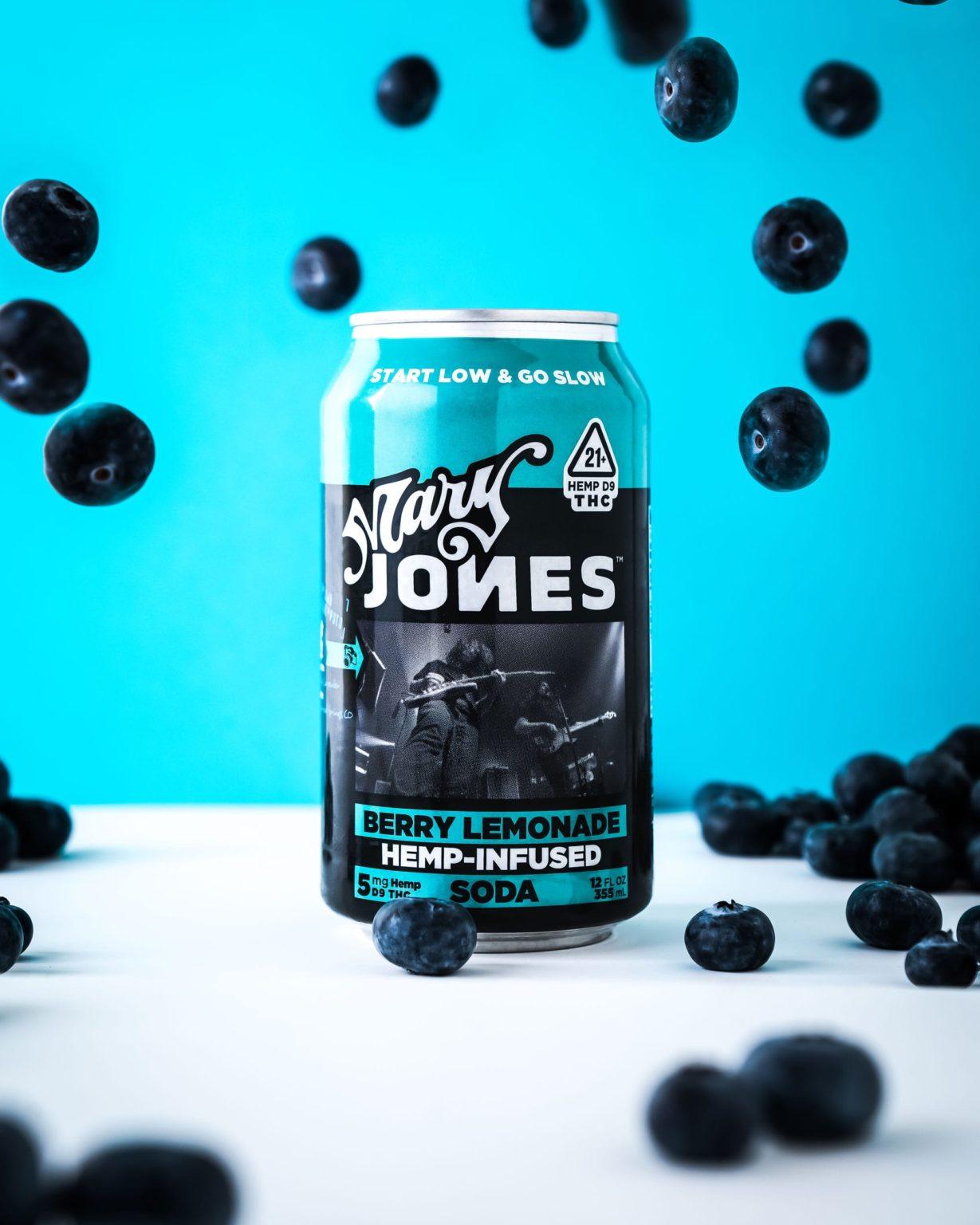 Mary Jones’ Berry Lemonade THC Infused Soda - Coastal Hemp Co