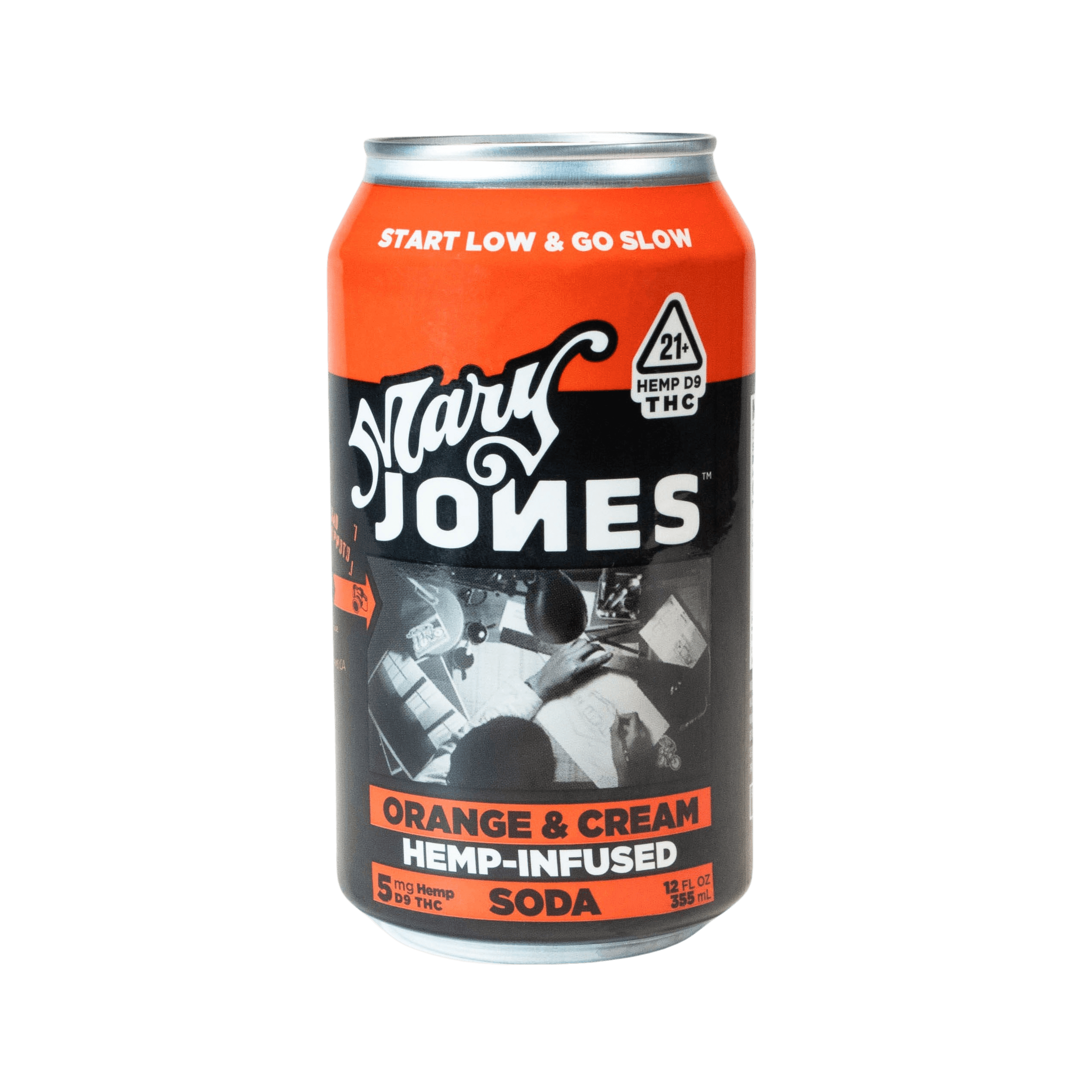 Mary Jones’ Orange and Cream THC Infused Soda - Coastal Hemp Co