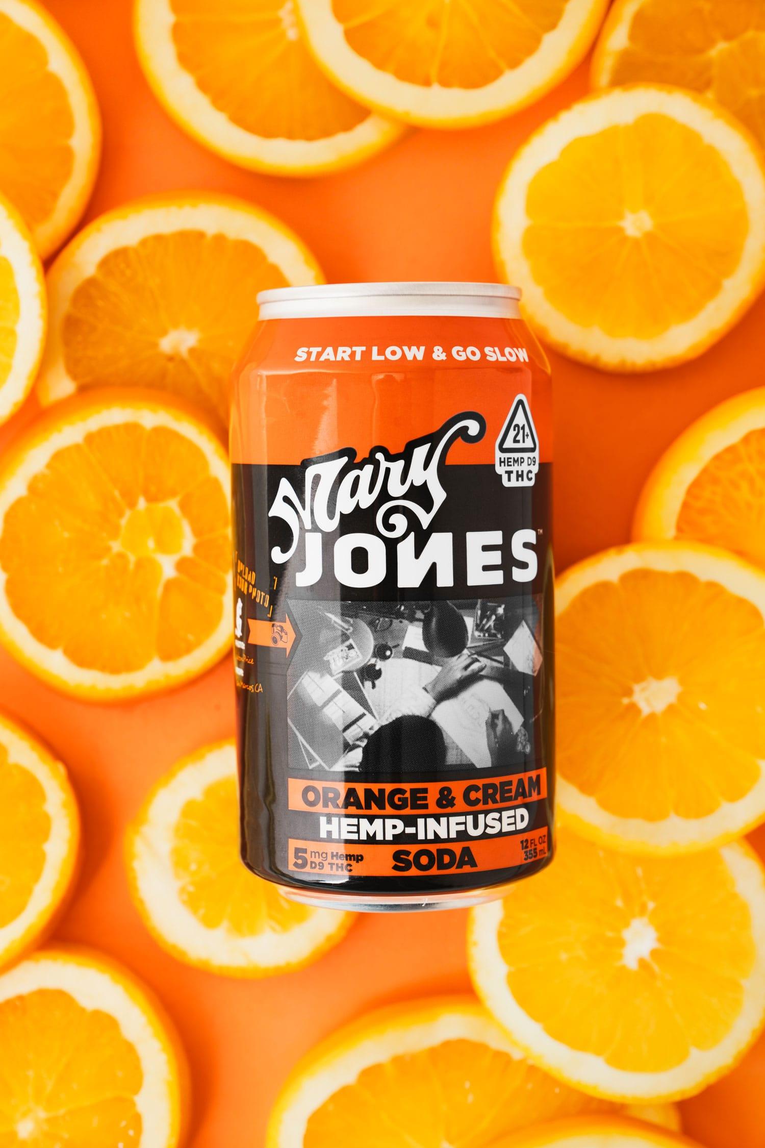 Mary Jones’ Orange and Cream THC Infused Soda - Coastal Hemp Co