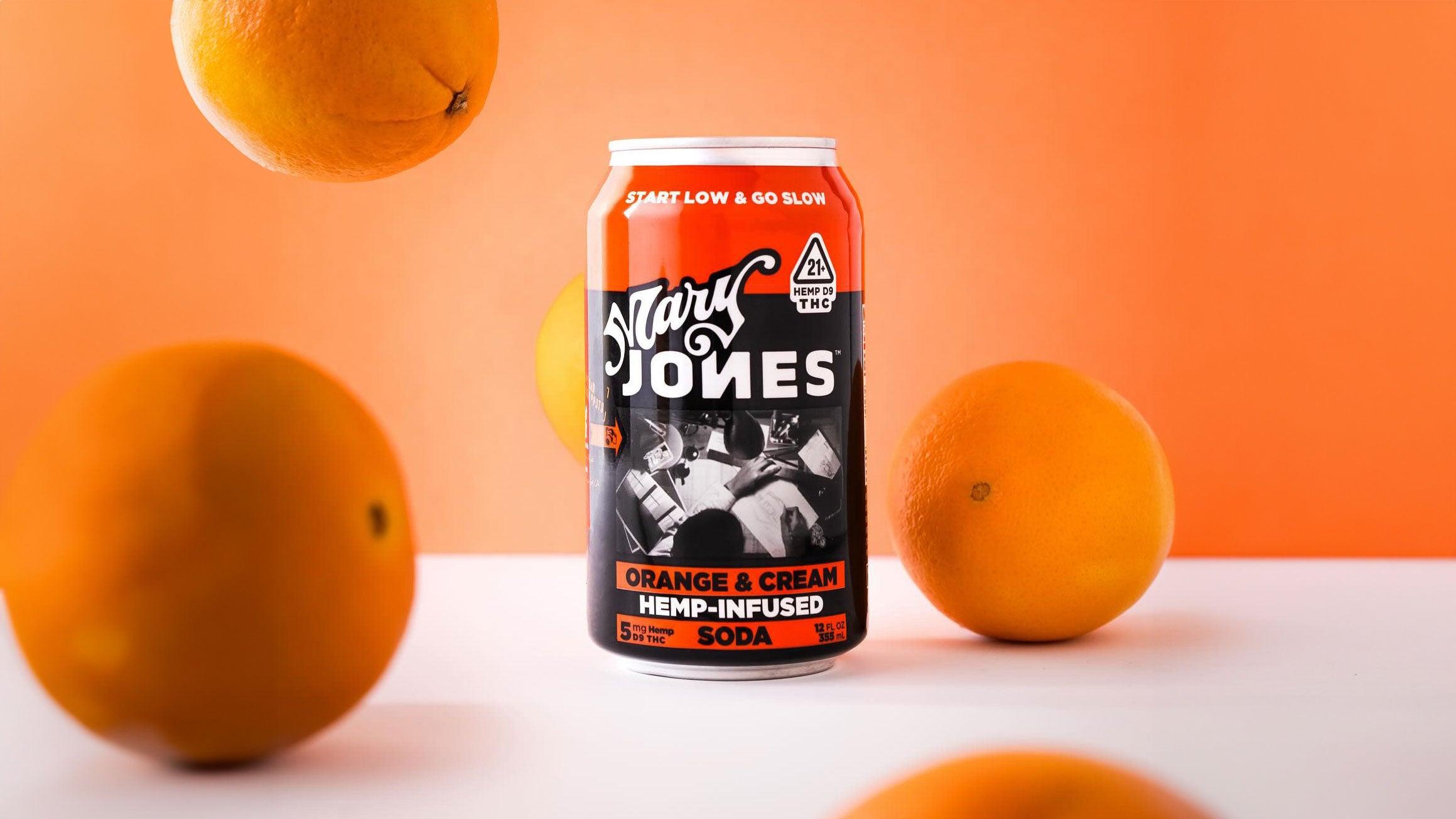 Mary Jones’ Orange and Cream THC Infused Soda - Coastal Hemp Co