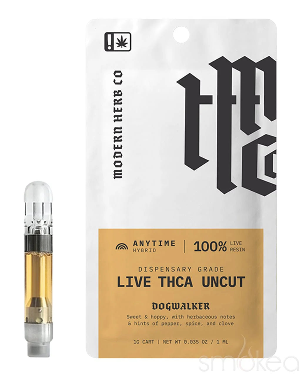 Modern Herb THCA Live Resin Cartridge 1G - Uncut Modern Herb Co. Coastal Hemp Co