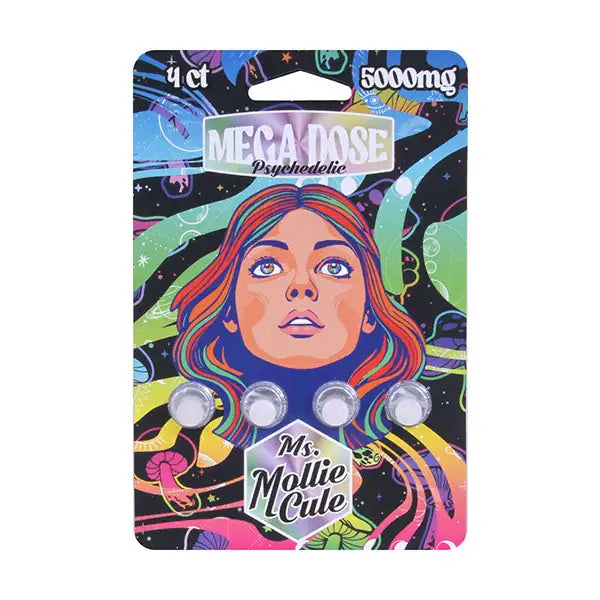 Miss Mollie Cule Mega Dose Psychedelic Tablets 4ct | 5000mg Coastal Hemp Co Coastal Hemp Co