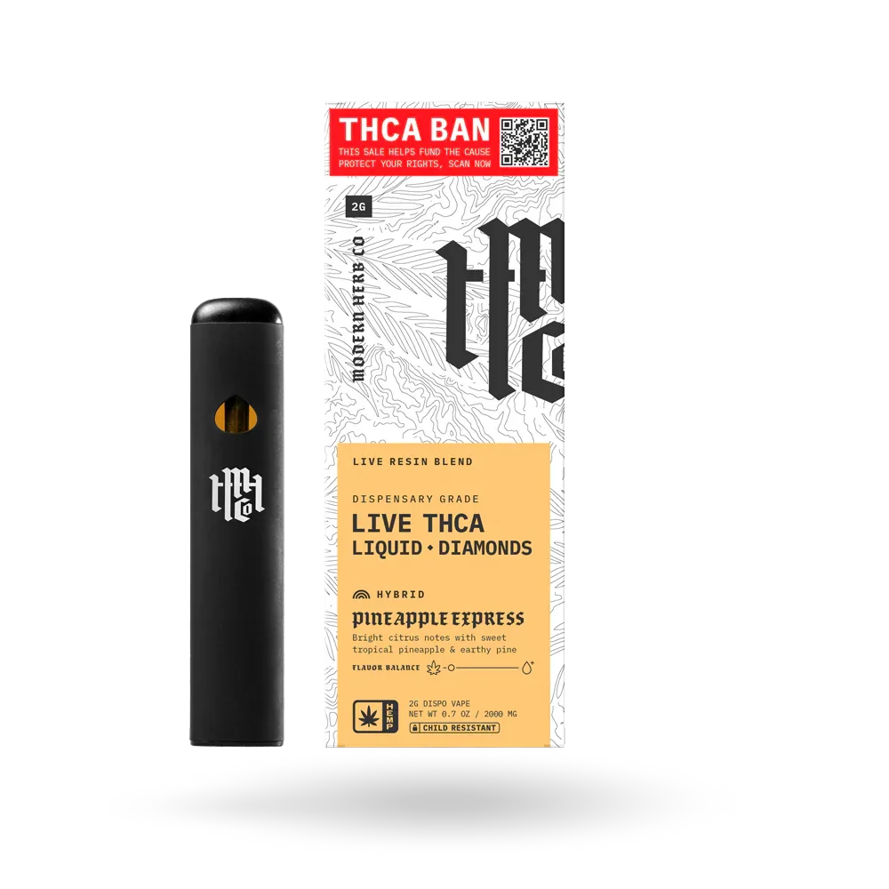 Modern Herb Co Liquid Diamonds THCA Disposable 2G Modern Herb Co Coastal Hemp Co