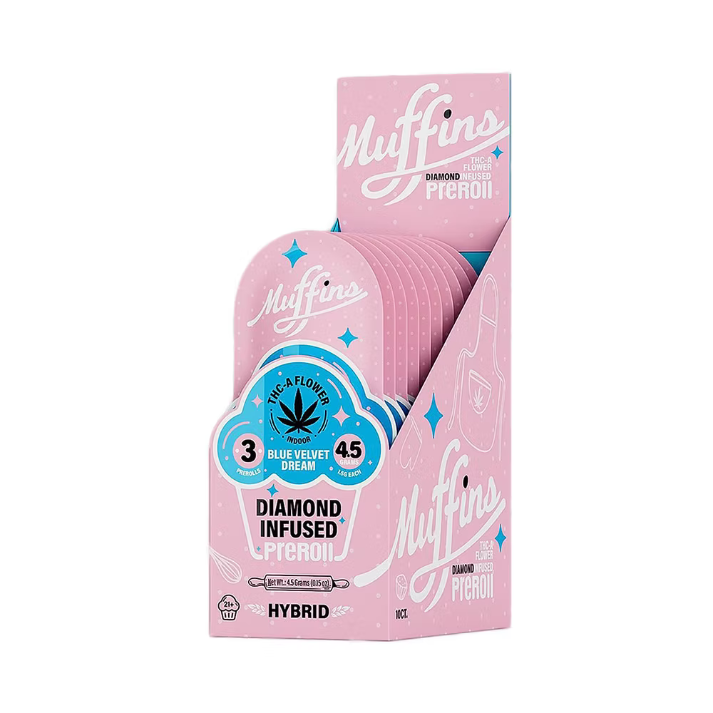 Muffins Diamond Infused THCA Pre Rolls Muffins Coastal Hemp Co