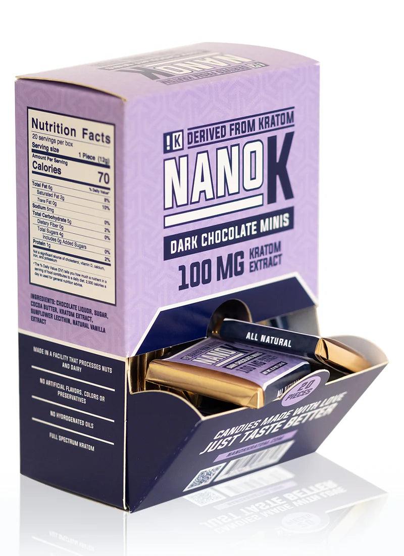 Nano K Kratom Extract Chocolate Minis 100mg - Coastal Hemp Co