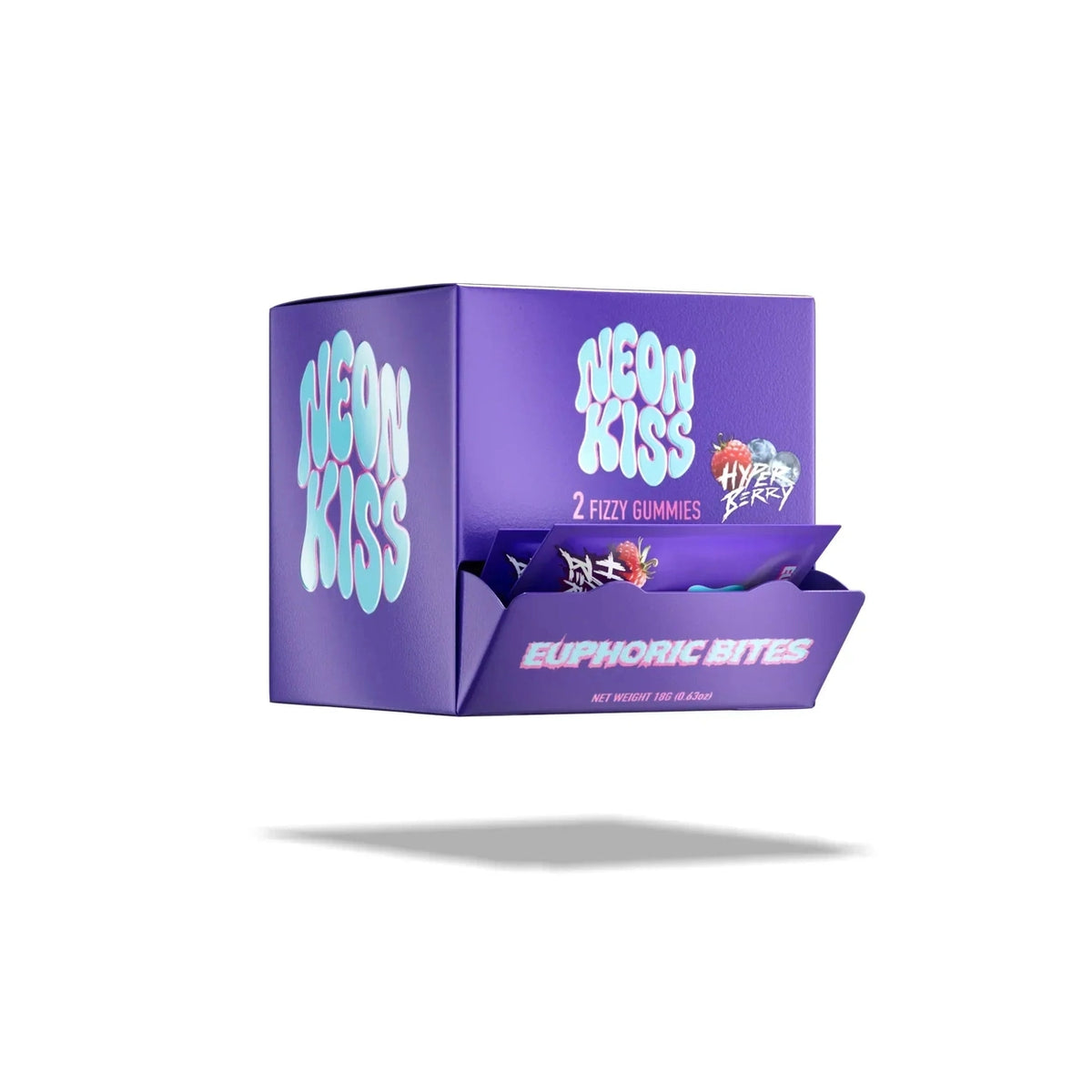 Neon Kiss Euphoric Bites 2ct | Display 30-Pack QWIN Coastal Hemp Co