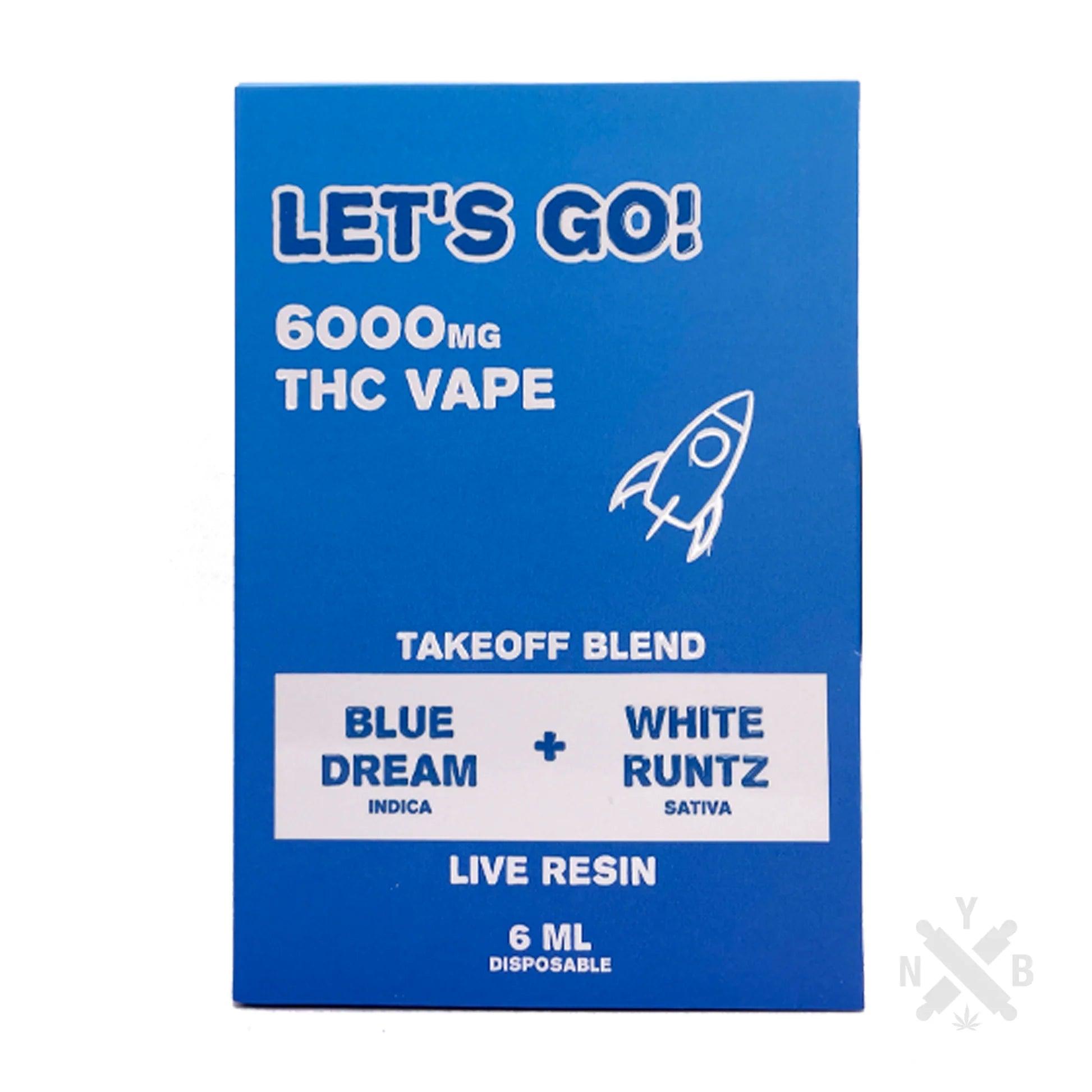 Coastal Hemp Co - NYB Let's Go | Take Off Blend | 6G Disposable - Shop Coastal Hemp Co