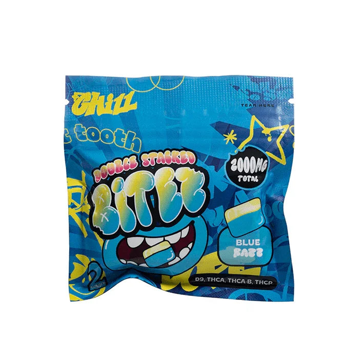 Double Stacked Bitez 2000mg 2pk Trippy Sugar Coastal Hemp Co